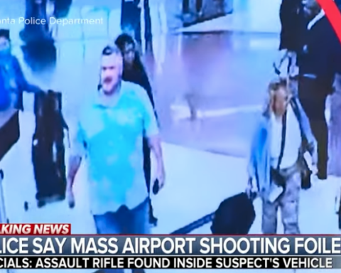 CCTV of Atlanta airport shooter
